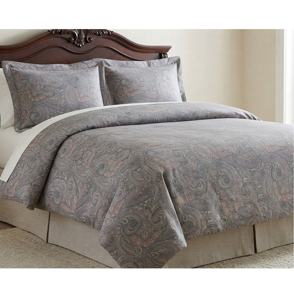 vintage Ralph Lauren fenton Paisley duvet cover 2 shams Pink Queen boho heritage